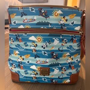 Dooney & Bourke Blue Leather Disney Cruise Line Crossbody Bag